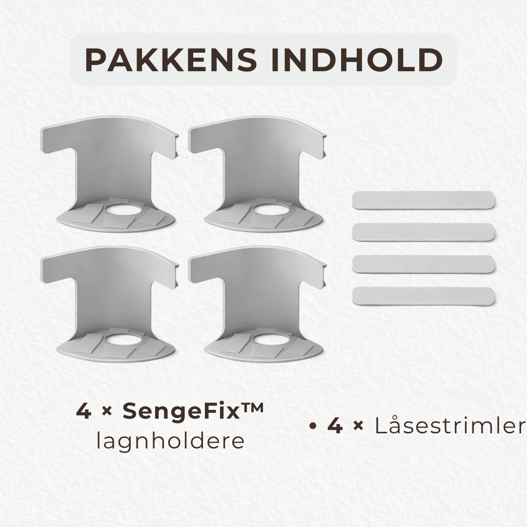 SengeFix™ Anti-slip lagenspænder – sig farvel til krøllede og løse lagener