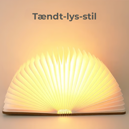 LysBog™ | Kreativ sammenklappelig LED-bogformet natlampe – en unik belysning til hyggelige rum