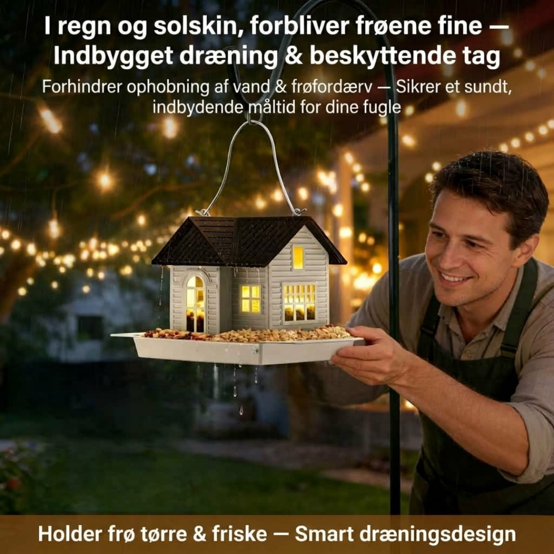 FoderLygte™ Solardrevet fuglefoderhus