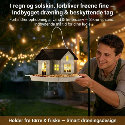 FoderLygte™ Solardrevet fuglefoderhus