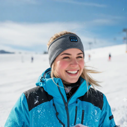 SkiSound PandeBånd™ | Bluetooth Pandebånd – Musik, Varme og Frihed på Pisterne!