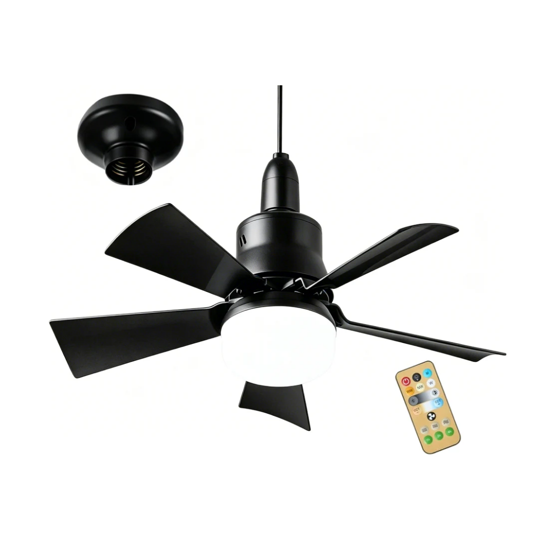SocketFan™ 2-i-1 loftventilator med LED-lys