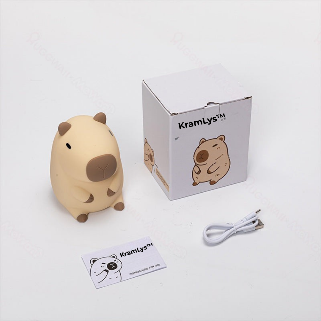 KramLys™ Mød den sødeste capybara natlys
