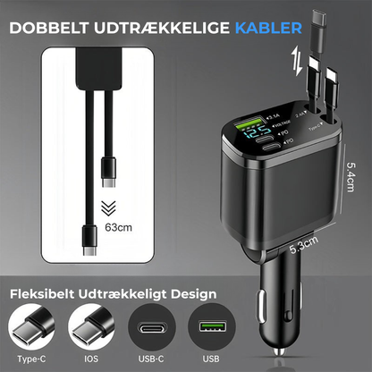 SmartcarAdapter l Fast charger for the car with starry sky mood lighting