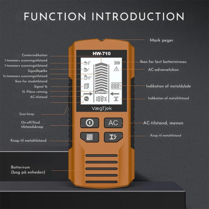 VægTjek™  Scan din væg, før du borer