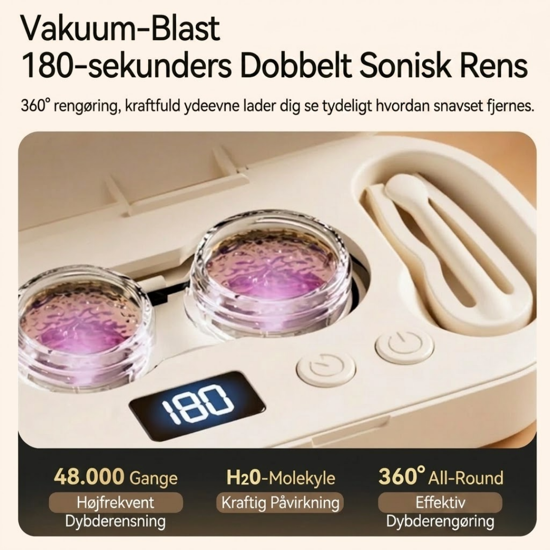SonicLins™ Ultrasonisk kontaktlinserenser