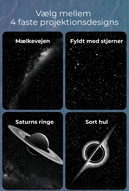 StjerneGlød™  Mini natlys med galaxieprojektion