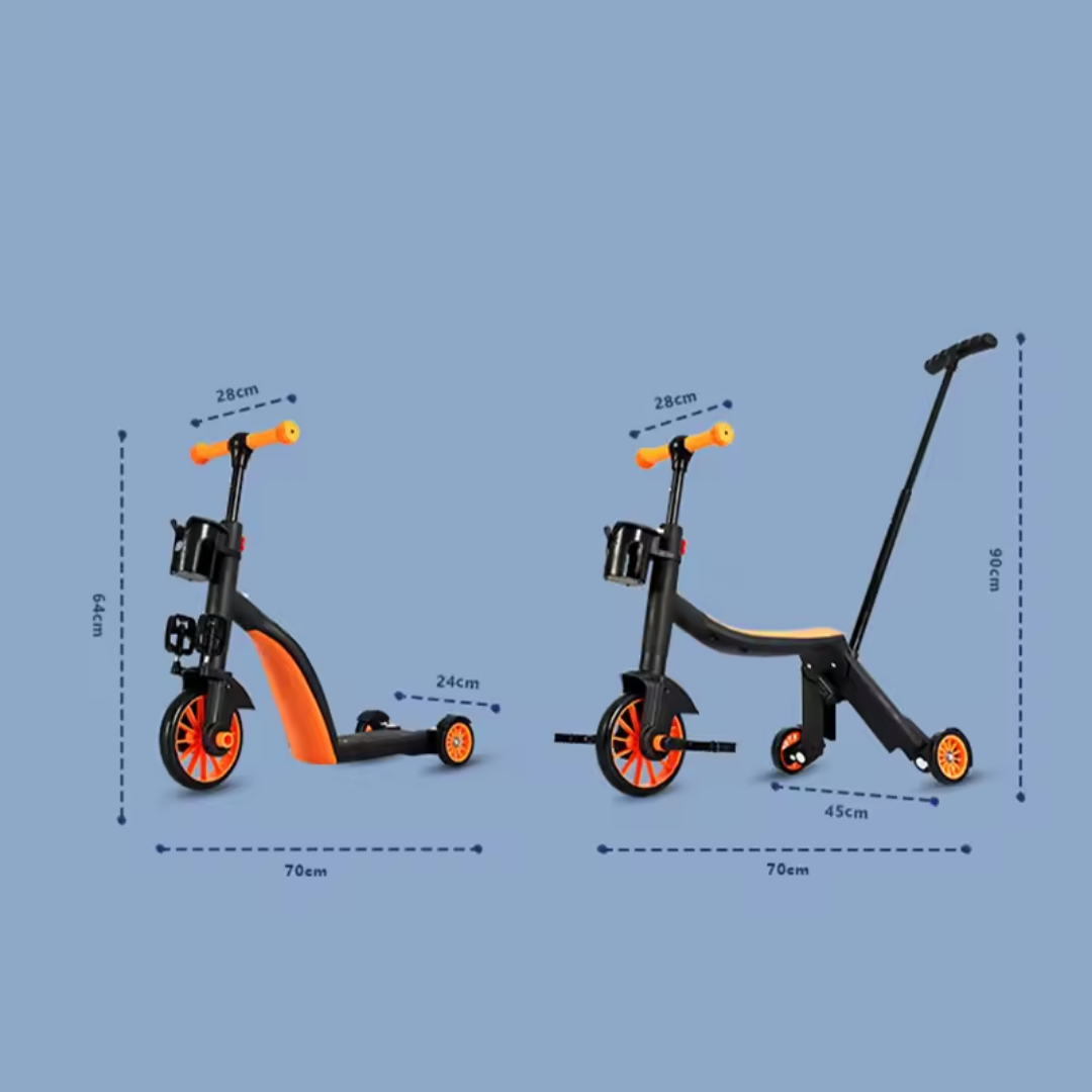 FlexiRide™  Fra Løbecykel til Løbehjul
