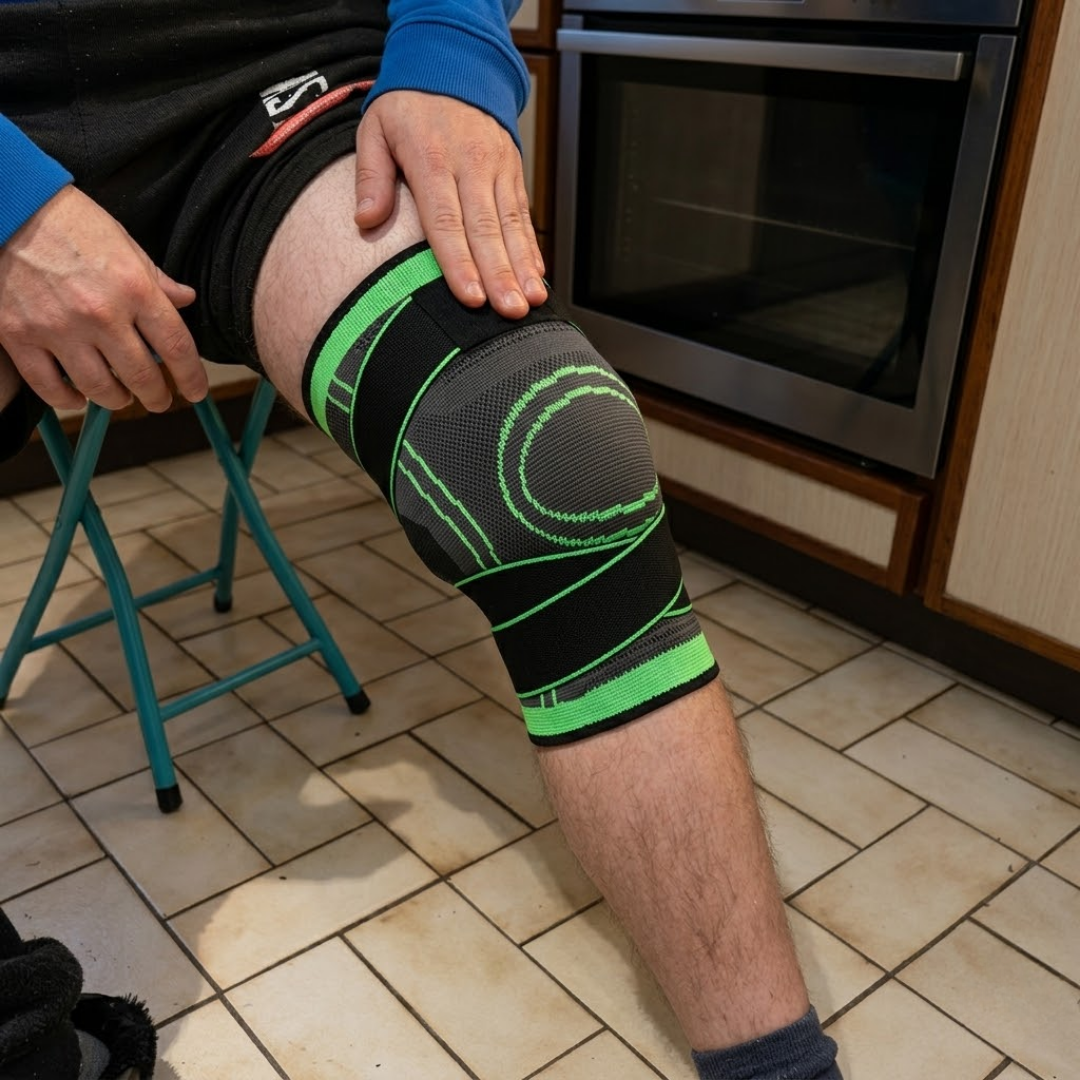 KnæFlex™ Komfortabel støtte til arbejde, sport og hverdag.