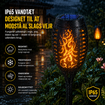HaveFlamme™ Solcellefakkel med realistisk flamme-effekt
