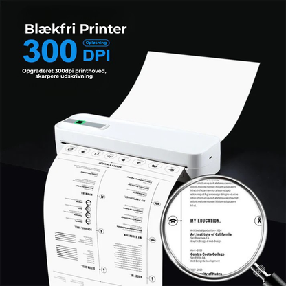 PrintGo™ l Mini Bærbar Bluetooth-printer