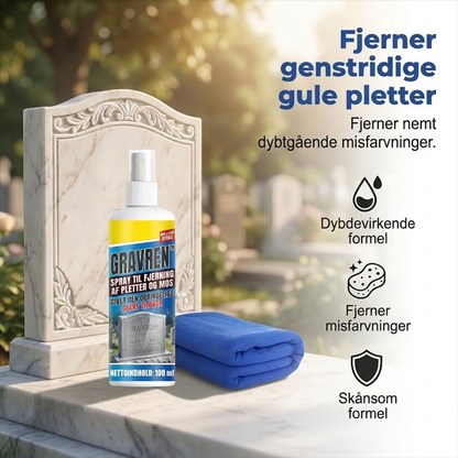 GravRen™ Rengørings- og restaureringsspray til gravsten