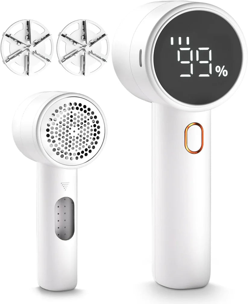 FabricGlide™- Genopladelig fnugfjerner med LED-display