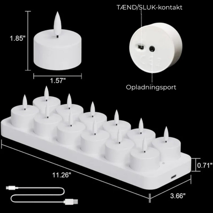 LED-lys med fjernbetjening | Lys Sikkert, Skab Hygge — LED-fyrfadslys til Øjeblikkelig Atmosfære