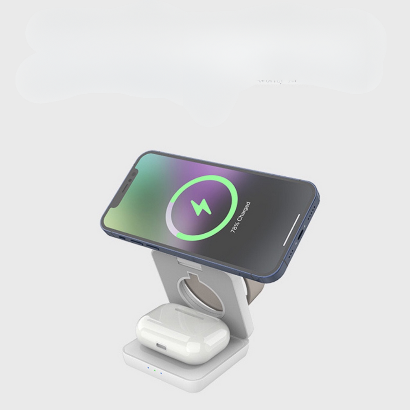 OpladStativ™: Multifunktionel Foldbar Magnetisk Opladnings Stativ
