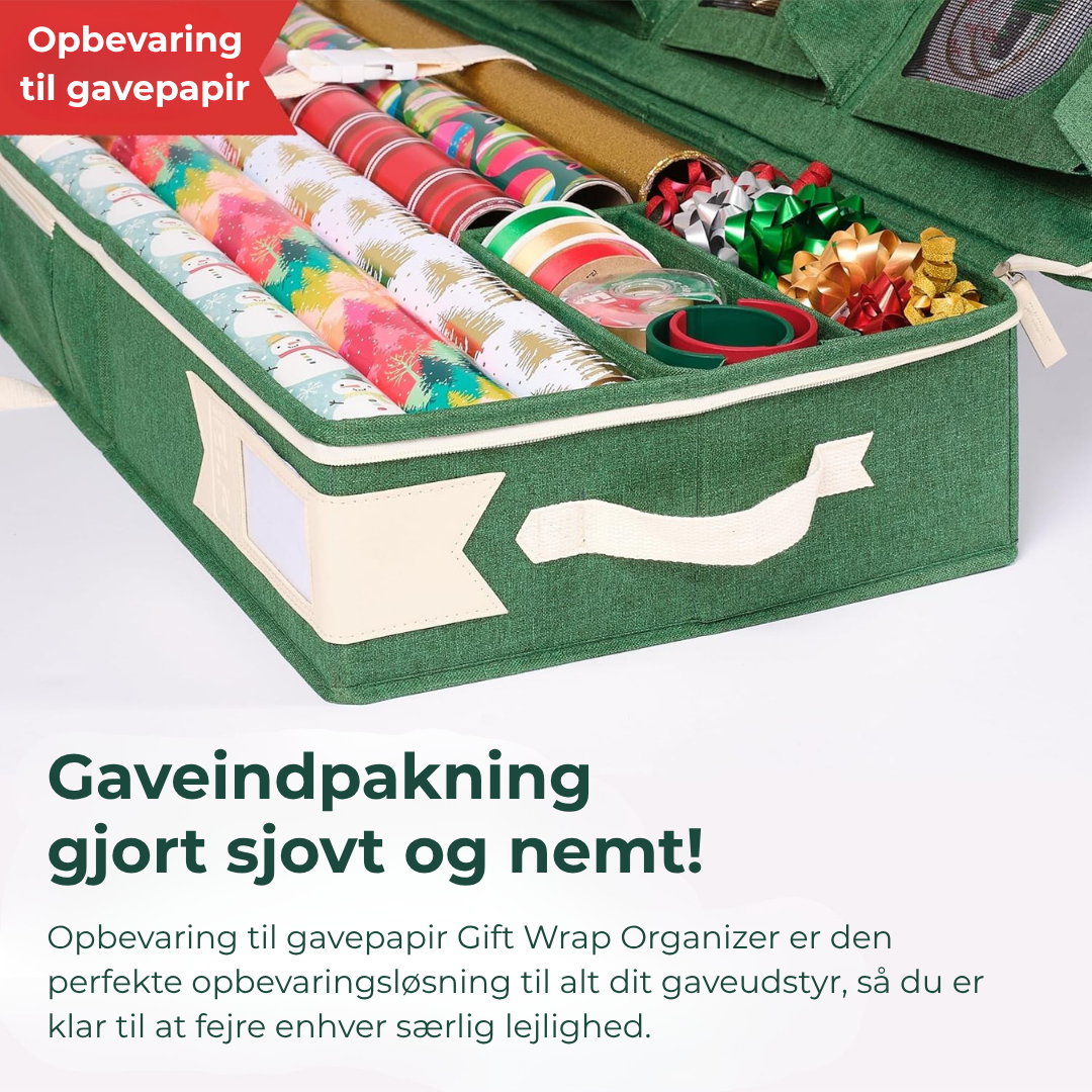 Opbevaring til gavepapir | Aldrig mist en sløjfe igen — dine gaveindpakningsmaterialer har endelig et hjem!