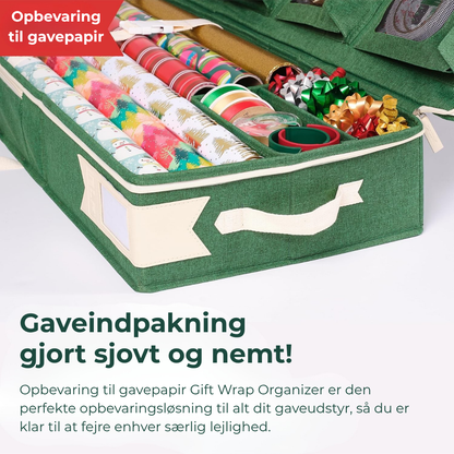 Opbevaring til gavepapir | Aldrig mist en sløjfe igen — dine gaveindpakningsmaterialer har endelig et hjem!