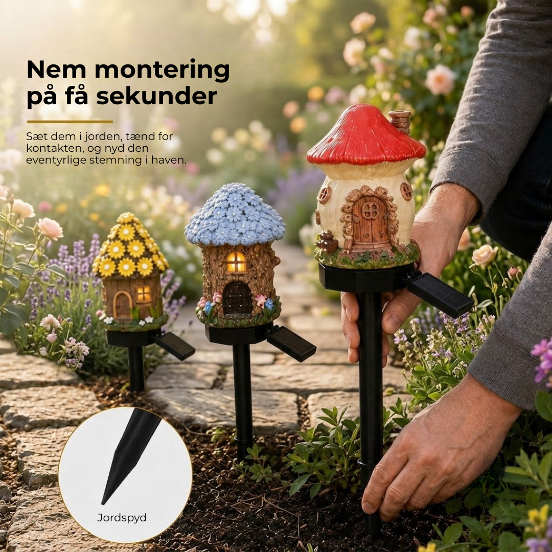 EventyrLys™ | Solcellelys der forvandler din have til et eventyr
