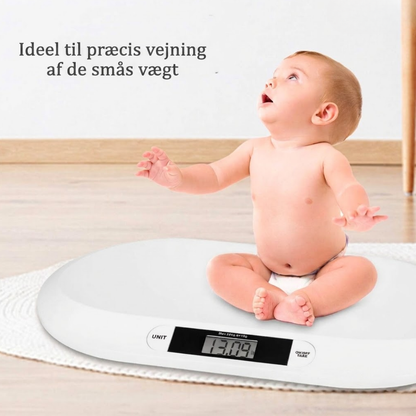 BabyVægt™ Elektronisk babyvægt med LCD – præcis vejning til 0-3 år – op til 20 kg