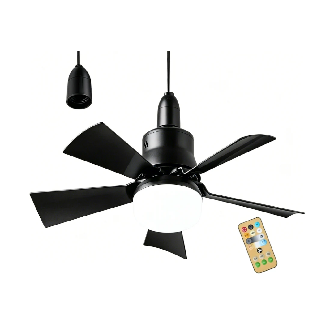 SocketFan™ 2-i-1 loftventilator med LED-lys