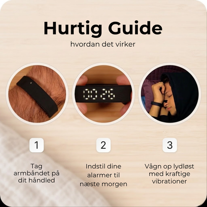 BuzzBand™  Stille vibrationer vækker dig, ikke din partner.