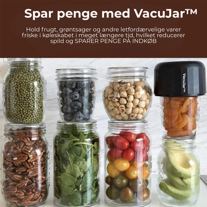 VacuJar™ | Passer til næsten alle sylteglas – 70 mm & 86 mm (standardstørrelser)