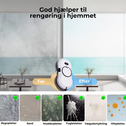 Automatisk Vinduesvasker - Renser vinduer uden stige eller besvær