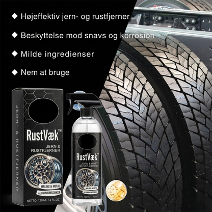 RustVæk™ Rustfjerner spray til bil og metaloverflader