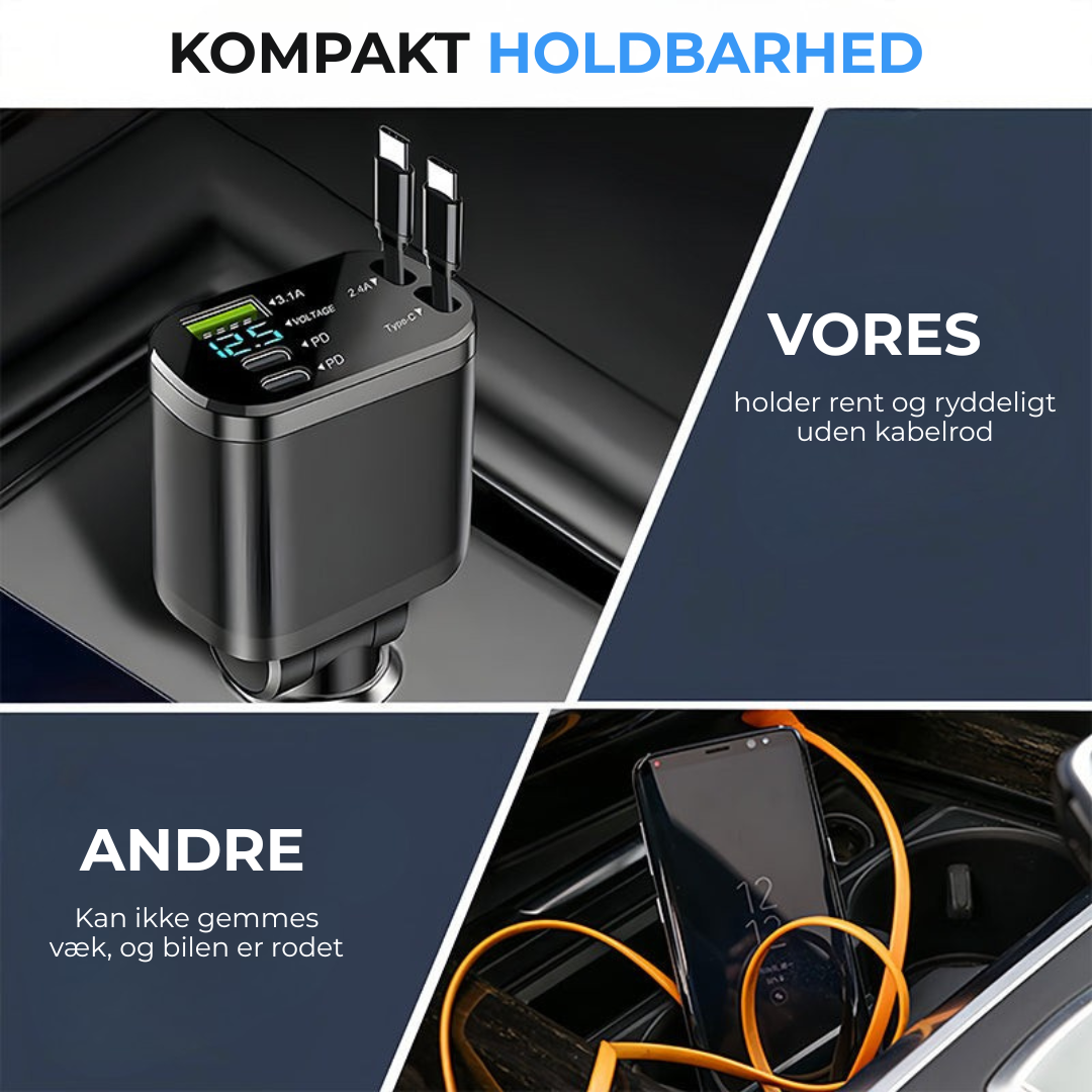 SmartcarAdapter l Fast charger for the car with starry sky mood lighting