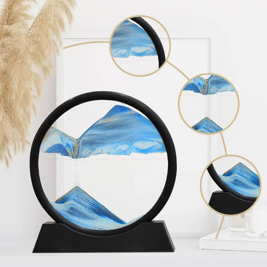 SandFlow™  Bevægelig Sandkunst i Glas