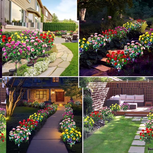 SolBlomst™ Solardrevne LED blomsterbuske