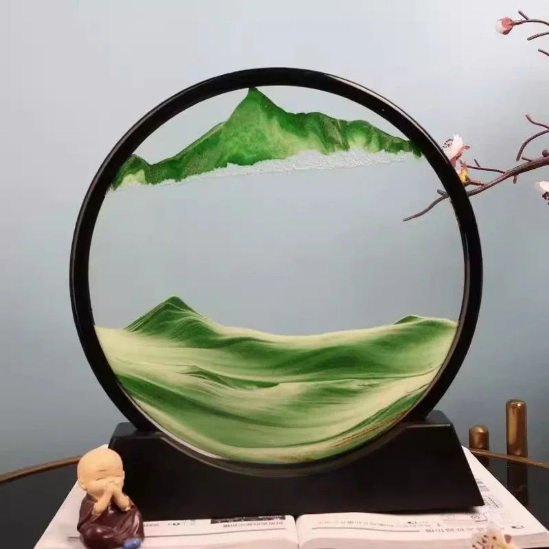 SandFlow™  Bevægelig Sandkunst i Glas