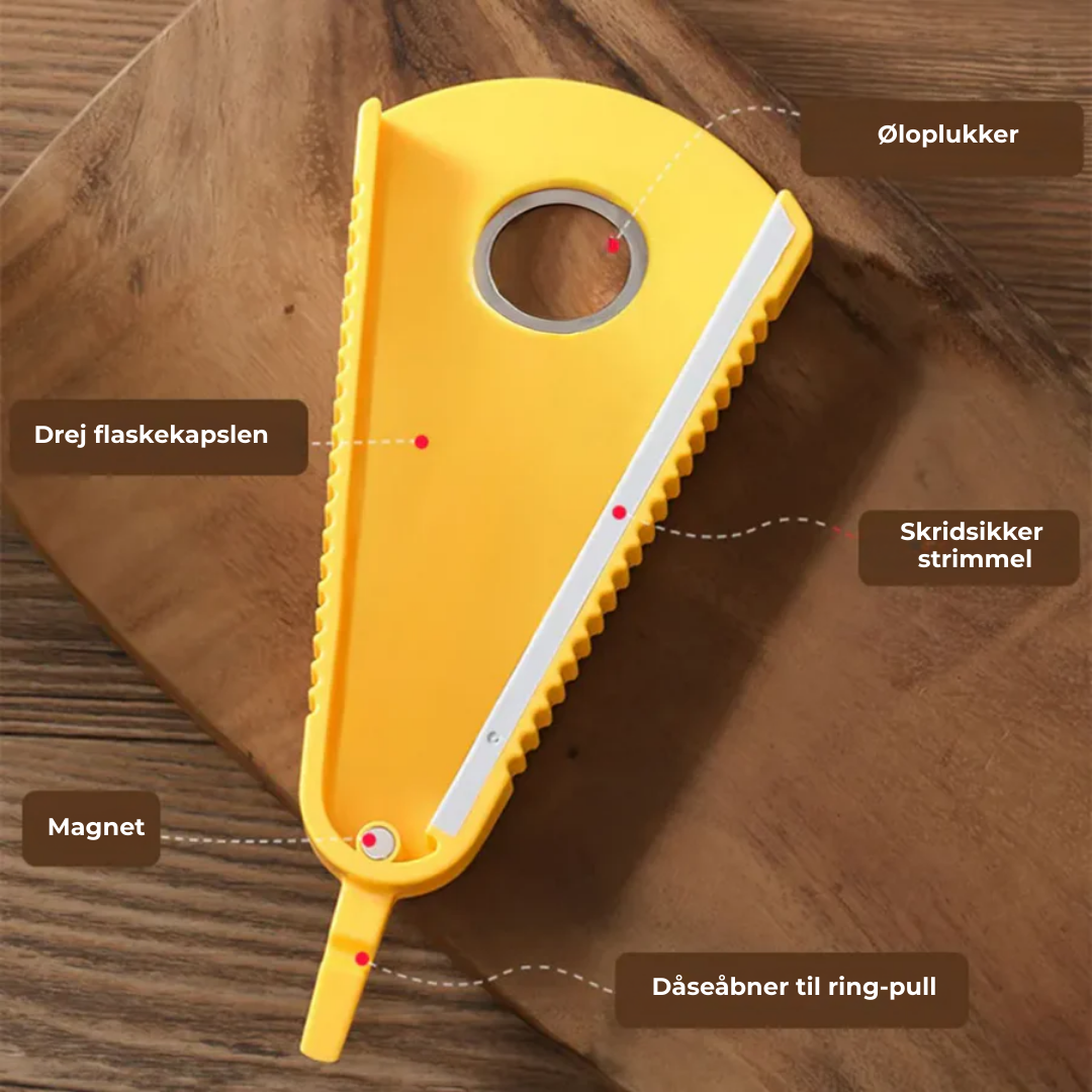 Universalåbner | Åbn ethvert glas på få sekunder – uden kræfter!