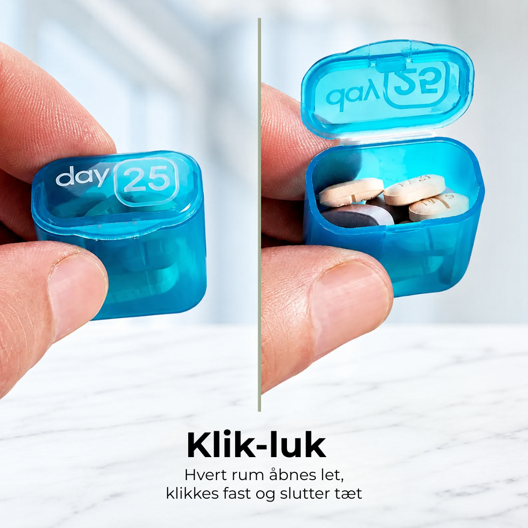 PilleBox™ | Overblik over din medicin - hele måneden, overalt og altid
