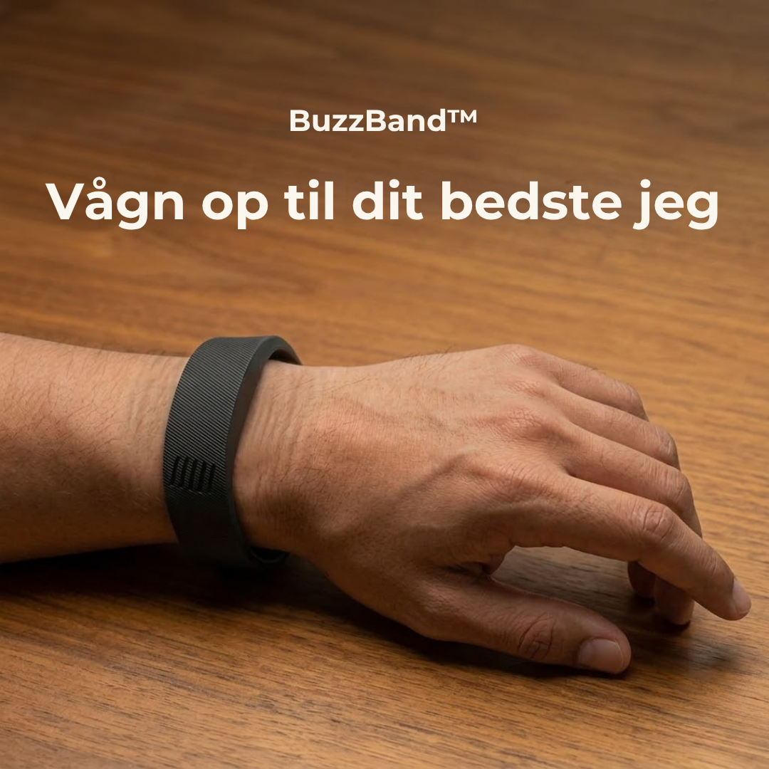 BuzzBand™  Stille vibrationer vækker dig, ikke din partner.