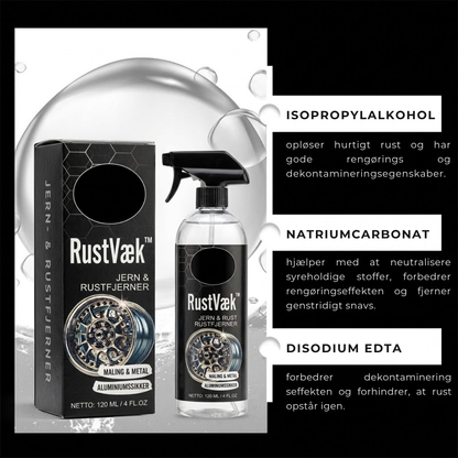 RustVæk™ Rustfjerner spray til bil og metaloverflader