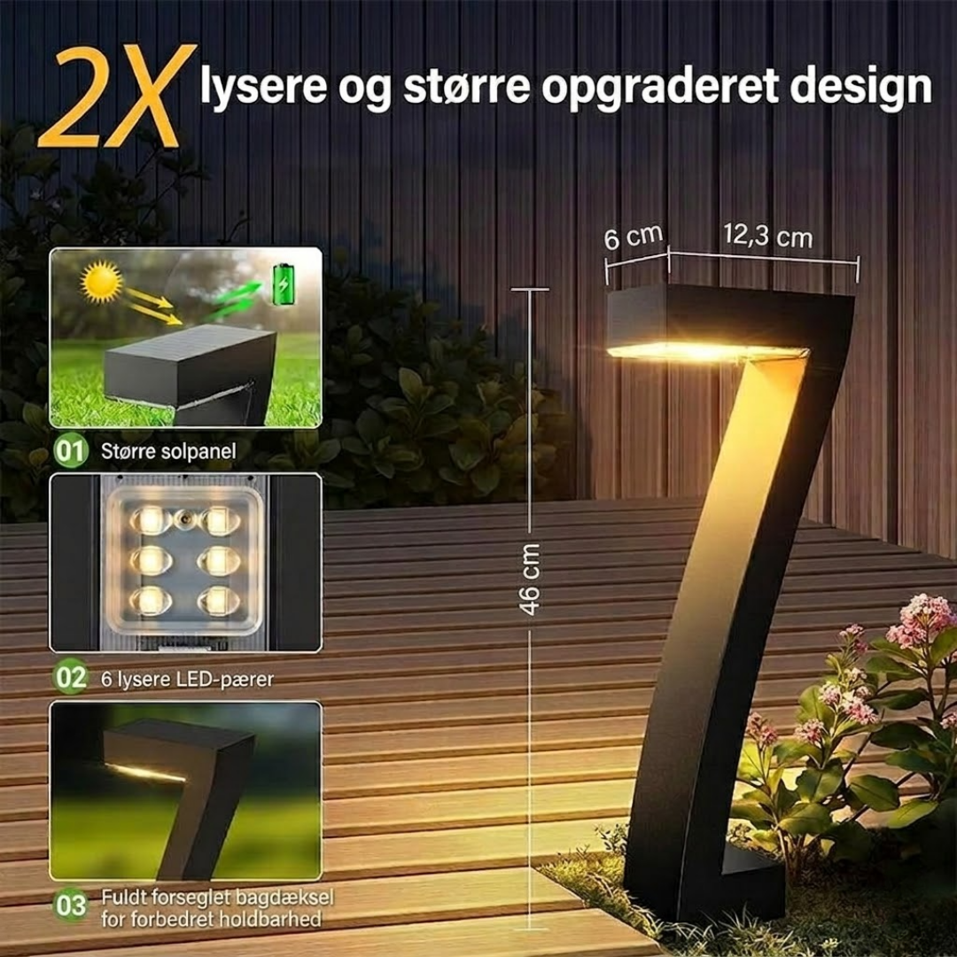 ModernGlød™ Solardrevet havelys i moderne design