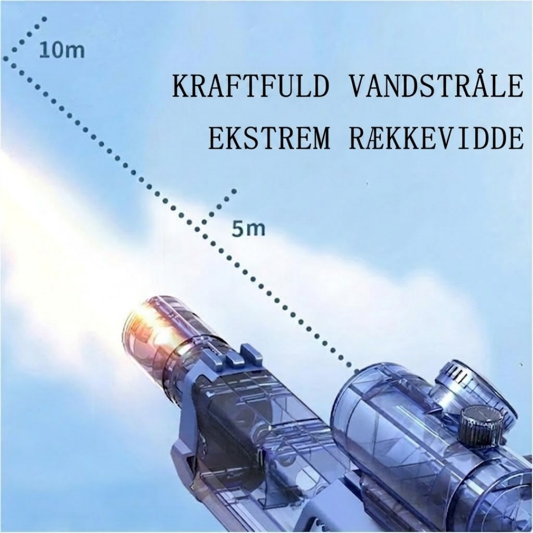 SplashGun - Skyder 10 meter, lyser i mørket, holder i timevis