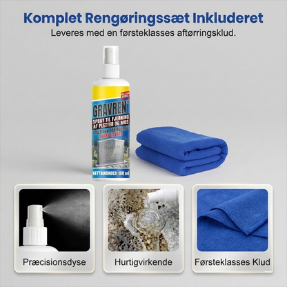 GravRen™ Rengørings- og restaureringsspray til gravsten