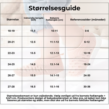 Babyskridt™ l Skridsikre mesh-sko til babyer