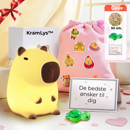 KramLys™ Mød den sødeste capybara natlys
