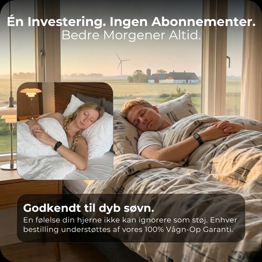 BuzzBand™  Stille vibrationer vækker dig, ikke din partner.