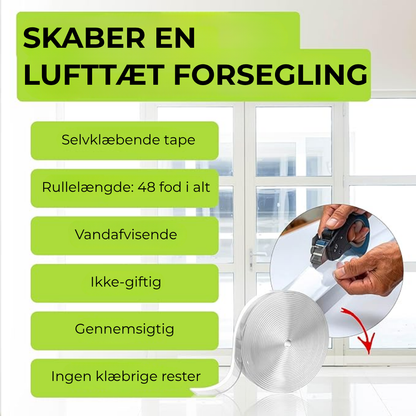 TætSkjold™  Selvklæbende tætningsstrimmel mod træk, kulde, fugt og insekter