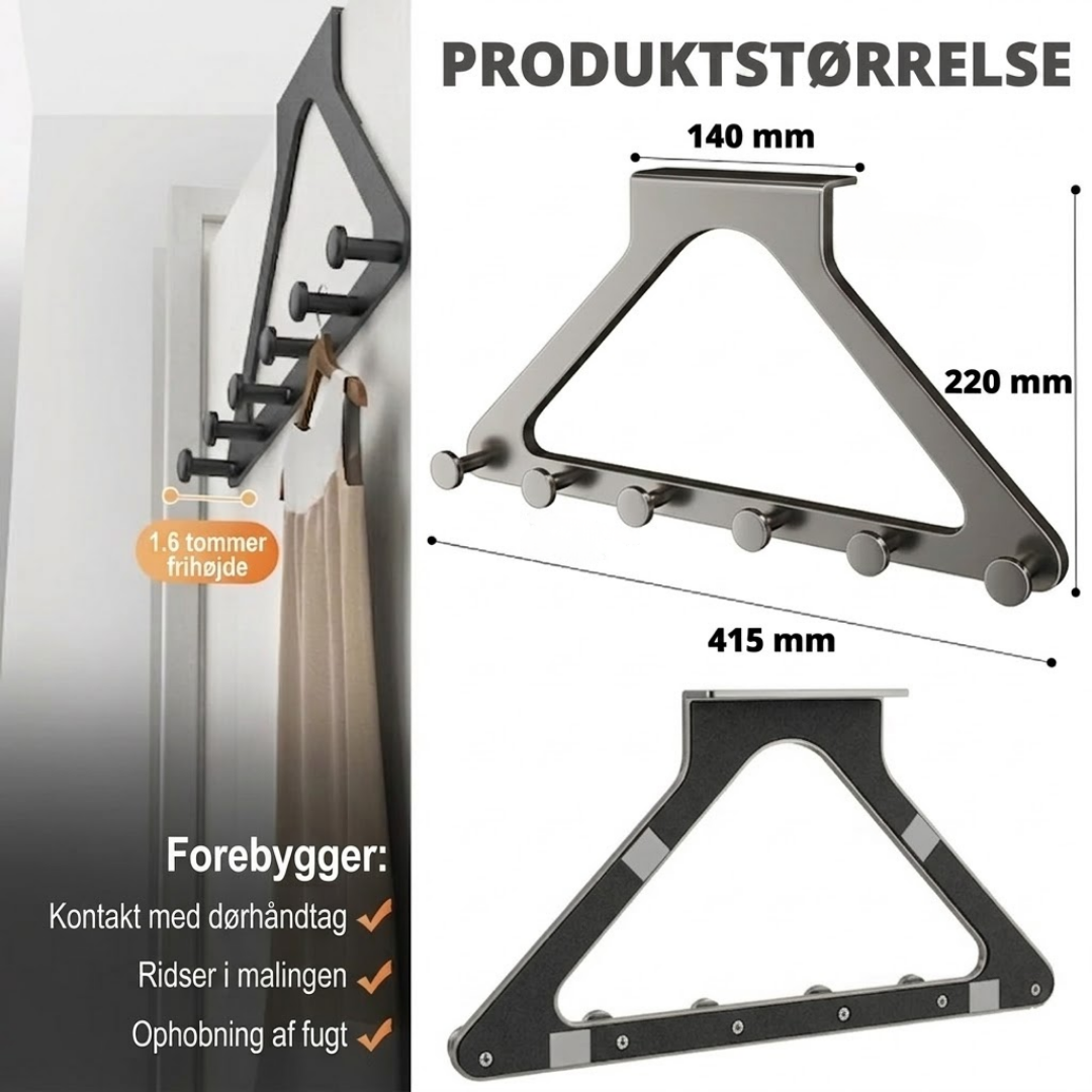 DørKrog™ - Forvandl dørens bagside til praktisk opbevaring