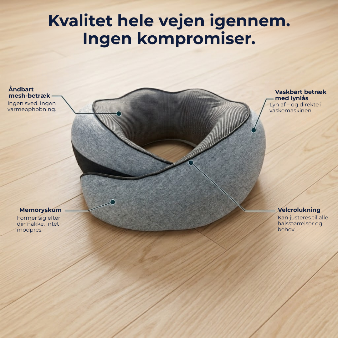 FlyPude™ | Sov på flyet som derhjemme - kompakt og ergonomisk