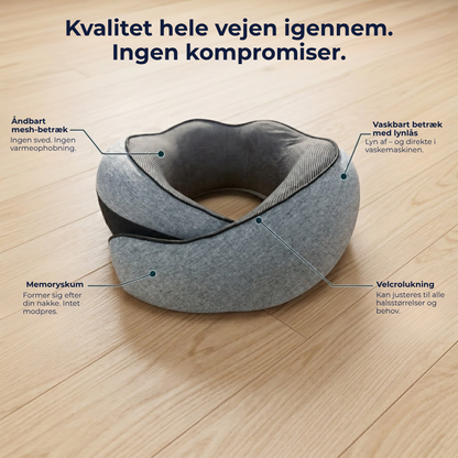 FlyPude™ | Sov på flyet som derhjemme - kompakt og ergonomisk
