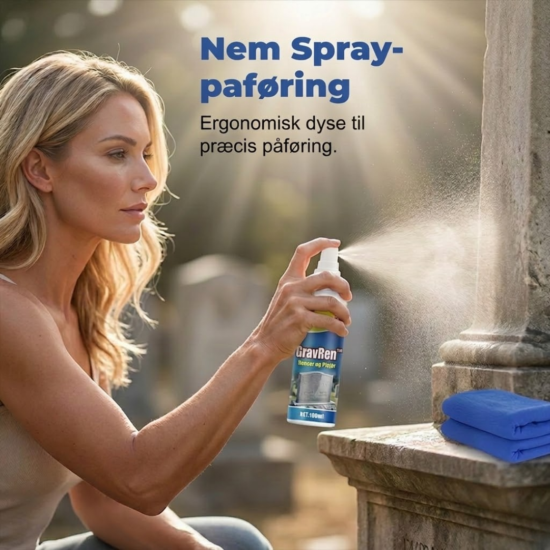 GravRen™ Rengørings- og restaureringsspray til gravsten