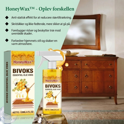HoneyWax™  Alt-i-en Bivoks-spray til Træpleje