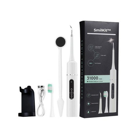 SmilKit™  Alt-i-én elektrisk tandrensningssæt