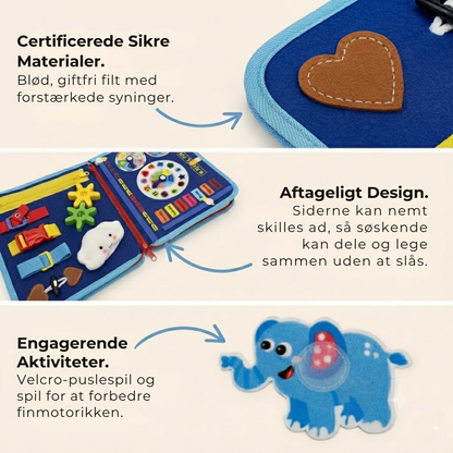 BusyBræt™ Leg, lær og opdage - skærmfrit og udviklende.